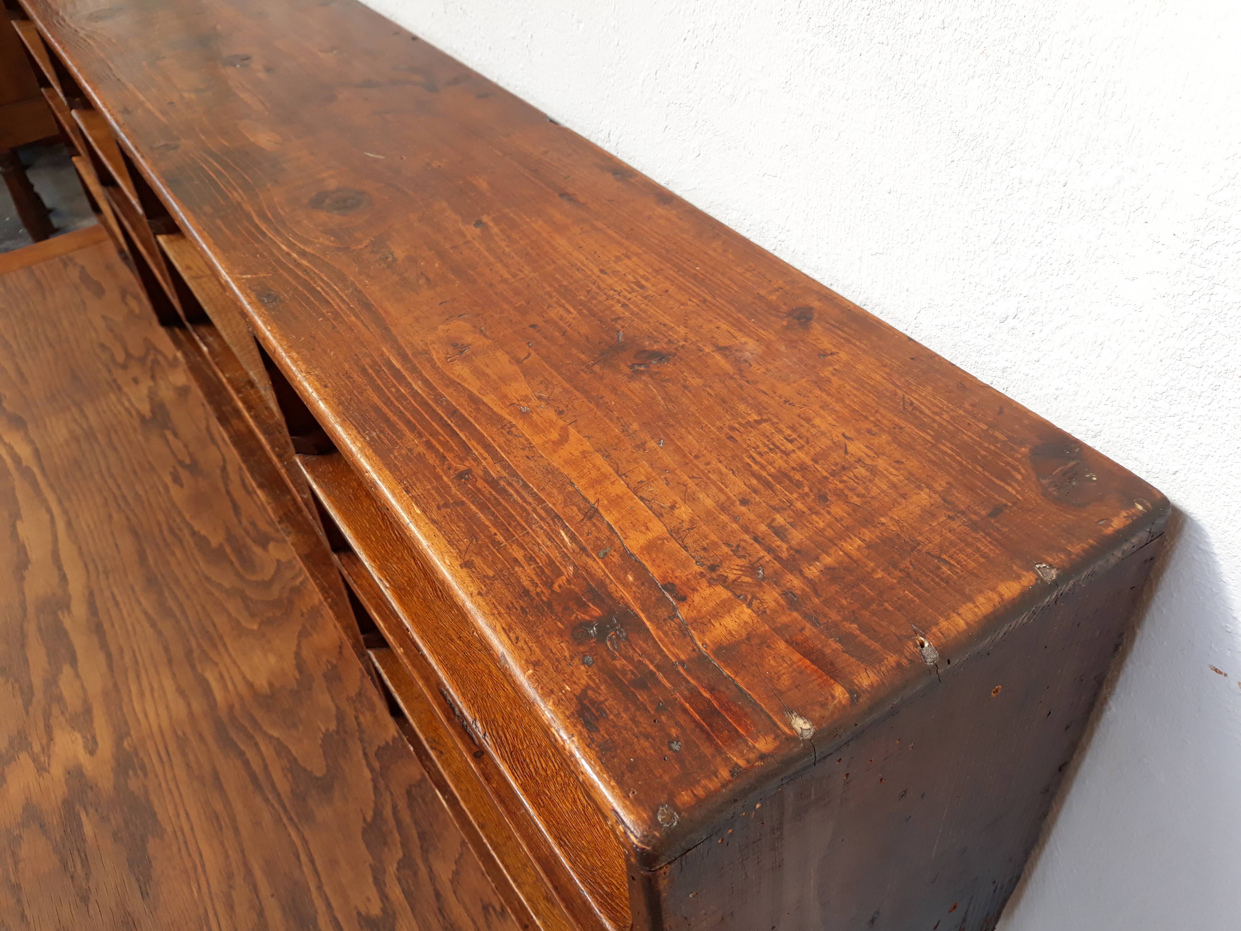 Furniture of craft shelf or sorter wooden document