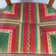 Art Deco wood and straw armchair