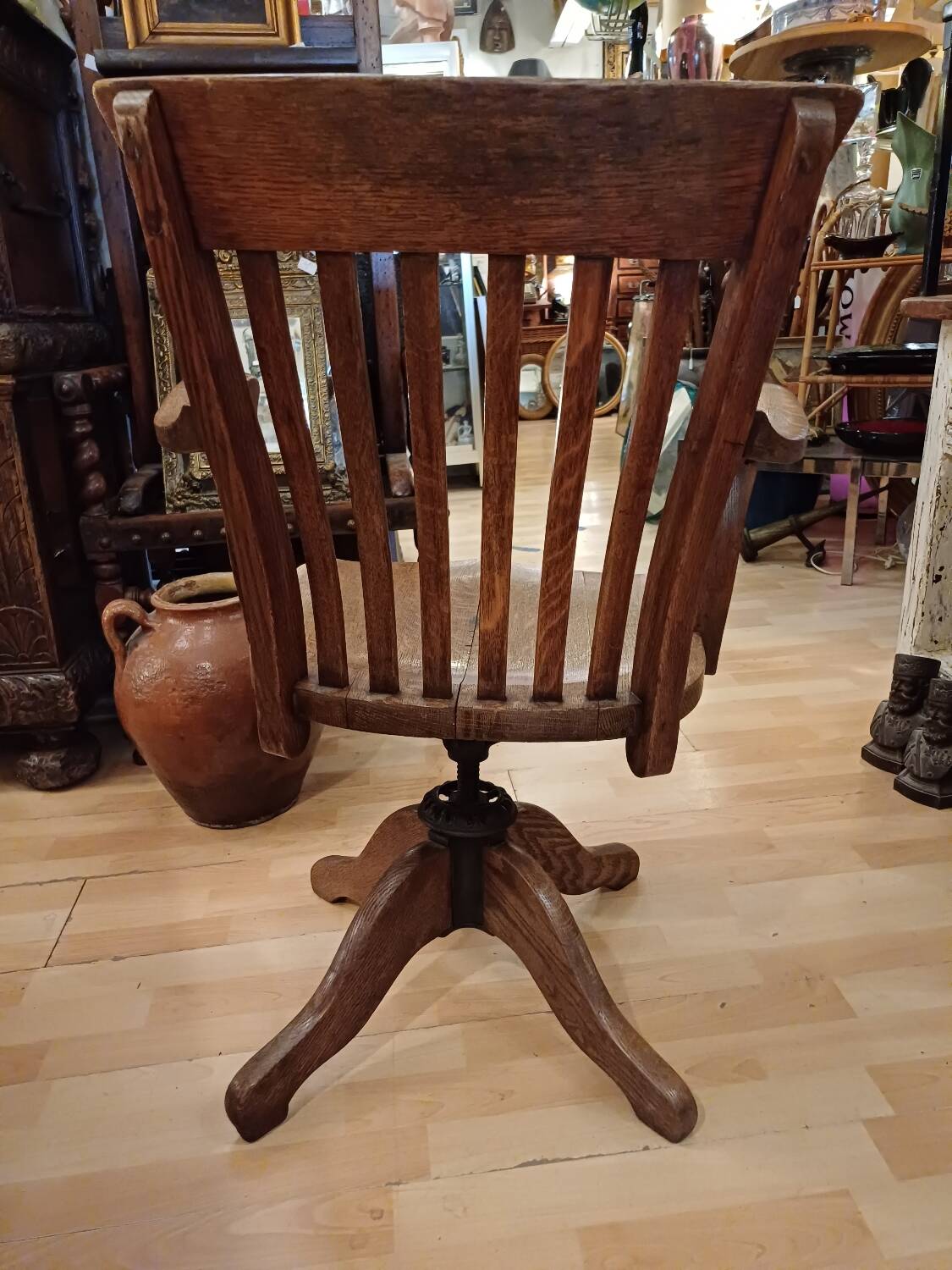 Fauteuil de bureau système à bascule américain 1930, 1940