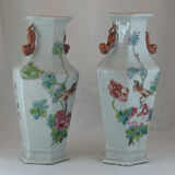 Paire de vases chinois Chine 19è siècle