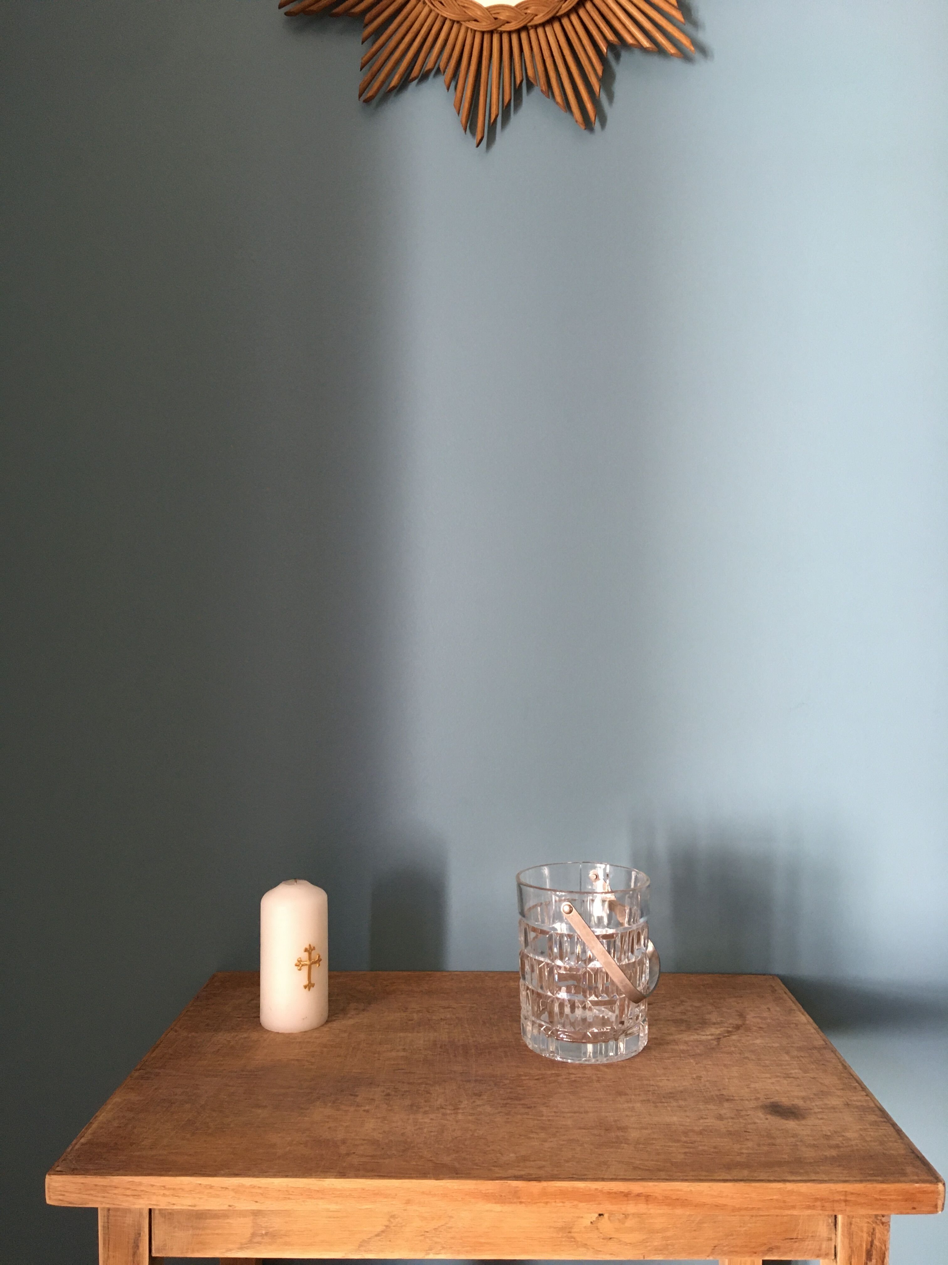 Chiseled glass ice bucket