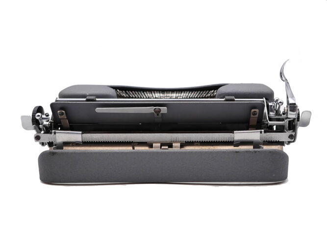 Machine à écrire japy Select vintage grise révisée ruban neuf