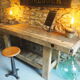 Gross old wooden workbench