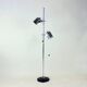 Vintage Combi Lux Chrome Double Spotlight Floor Lamp, Czechoslovakia, 1970s