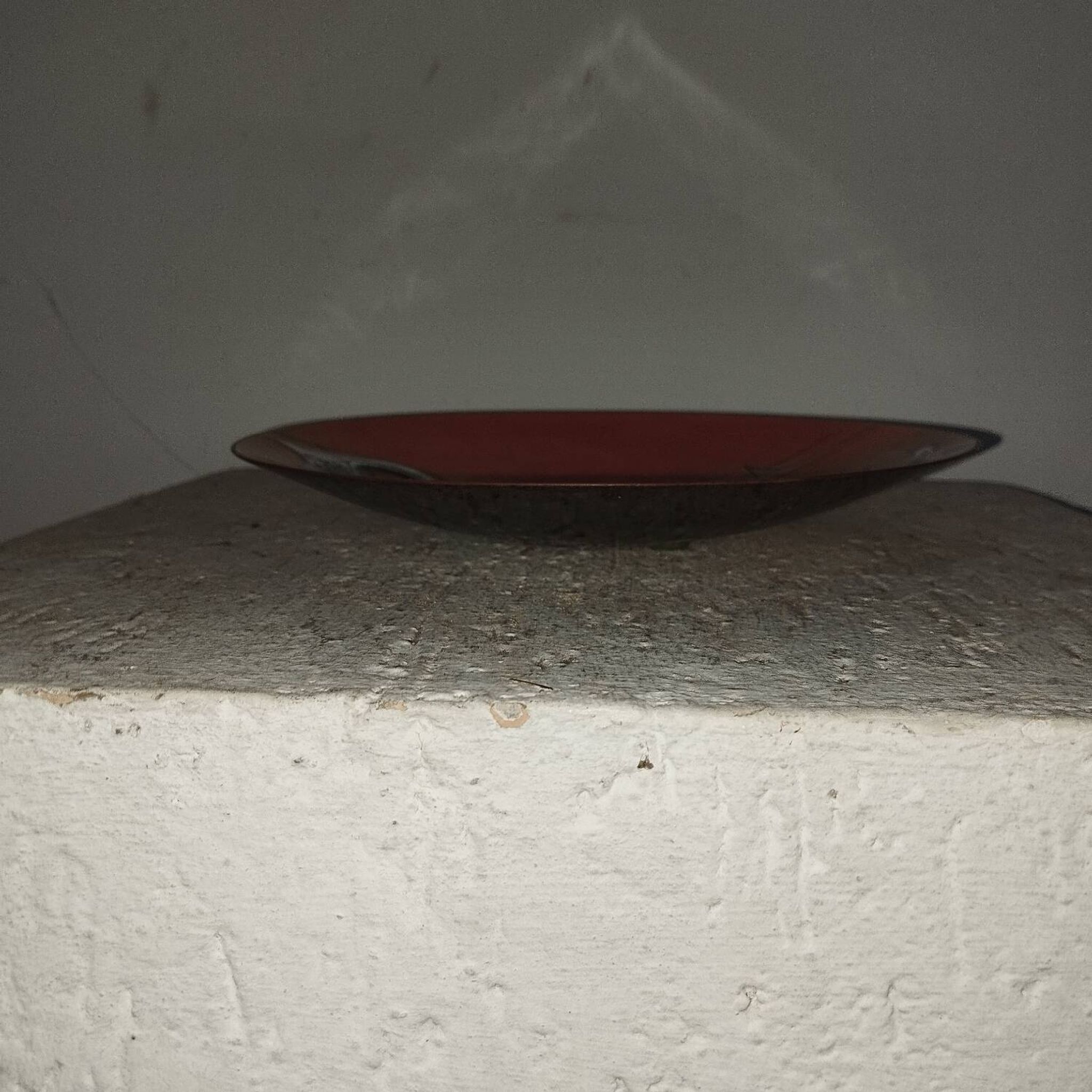 70s enameled cup emptier signed Leclaire