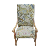Louis XIII style armchair with tapestry