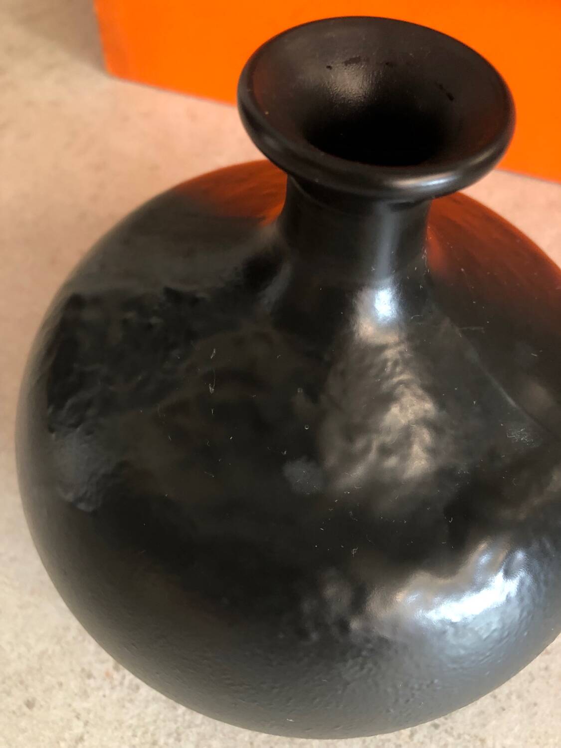 Black vase