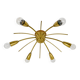 J.T. Kalmar Sun Lustre in Brass Mid-Century, Austria, 1950s