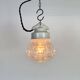 Vintage White Porcelain Pendant Light, 1970s