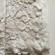 Cloth of linen embroidered setback richelieu figure cp thread Castle