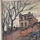 André Duculty (1912-1990) Watercolor on paper "Escaliers de la Butte Montmartre à Paris" Signed