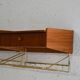 Pair of 1950s Scandinavian wall-mounted nightstands