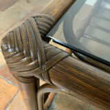 Rattan coffee table