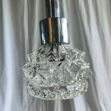 Suspension verre et chrome 70’s