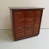 Vintage Dutch filing cabinet with drawers