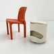 Table d'appoint Robo blanche par Joe Colombo pour Elco, 1970