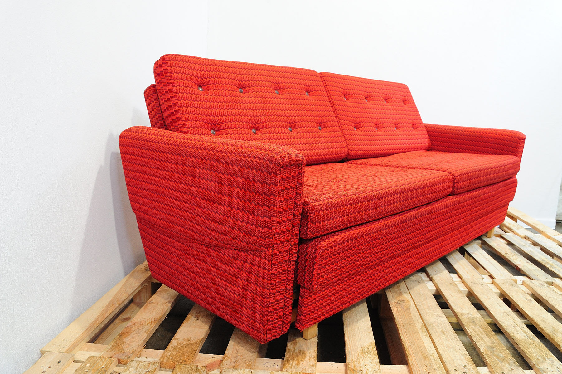 Ensemble de salon vintage bloc de l’Est, Tchécoslovaquie, années 1970