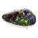 Crystal plate, LGW Leinauer Glassware, Germany 1970s