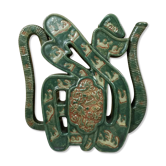 Vase à alcool, porcelaine, style kangxi, famille verte, vers 1900