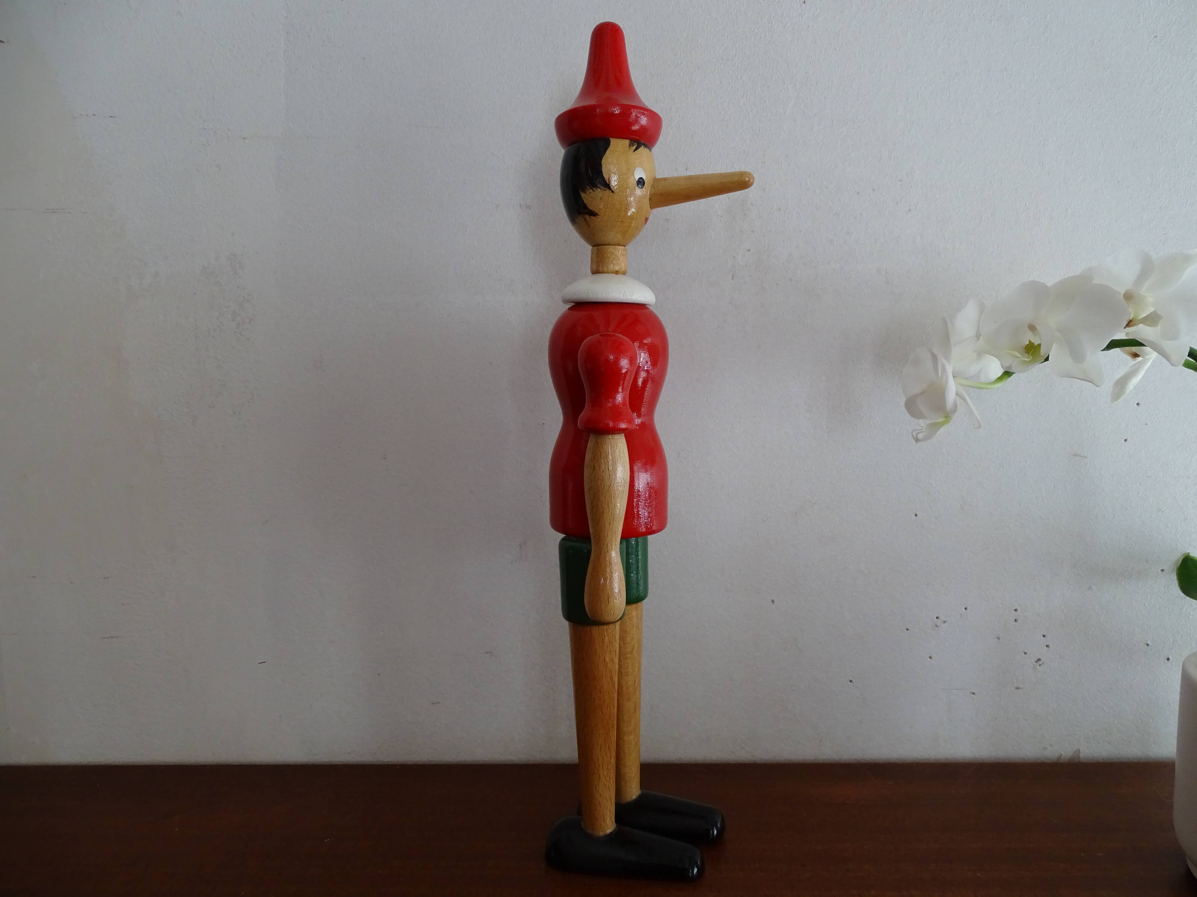 Pinocchio articulated wooden toy