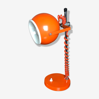 Lampe boule Eyeball orange 1970