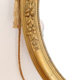 Mirror stucco, oval, gilded 48x59cm