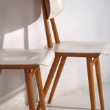 Vintage white chairs (circa 1960). 3-piece set #1