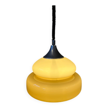Suspension Mid-Century Space Age - luminaire vintage beige