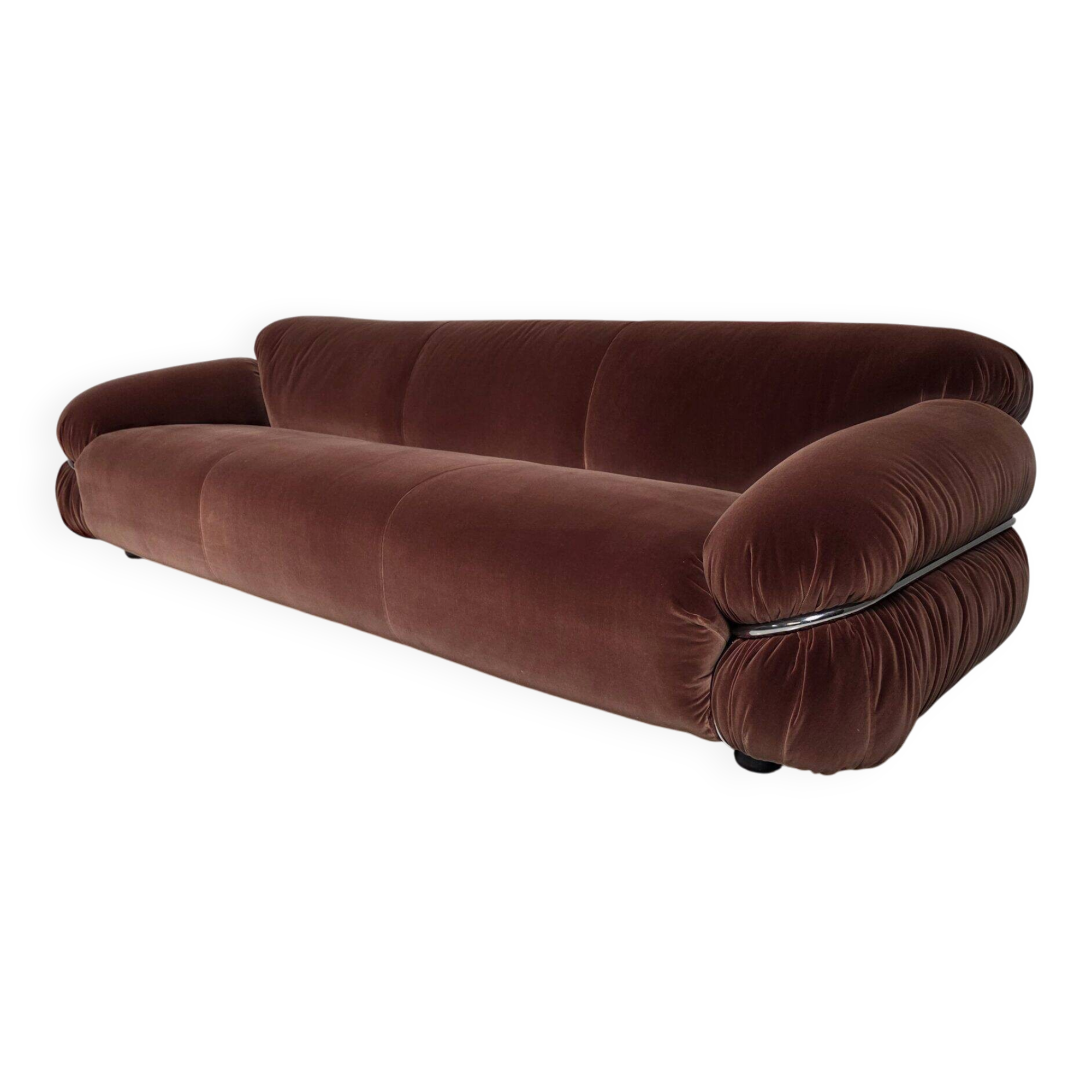 Sesann sofa in dusty pink by Gianfranco Frattini for Cassina, 1970s