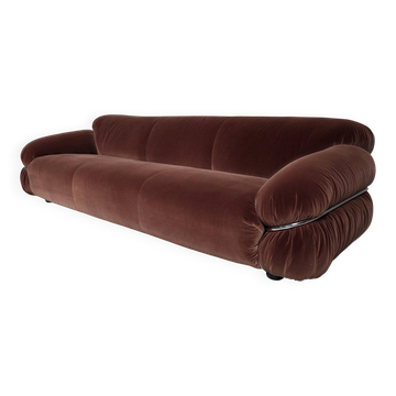 Sesann sofa in dusty pink by Gianfranco Frattini for Cassina, 1970s