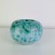 Art Deco ceramic vase Elchinger, speckled green