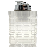 Clear Lucite table lighter, Italy 1970s