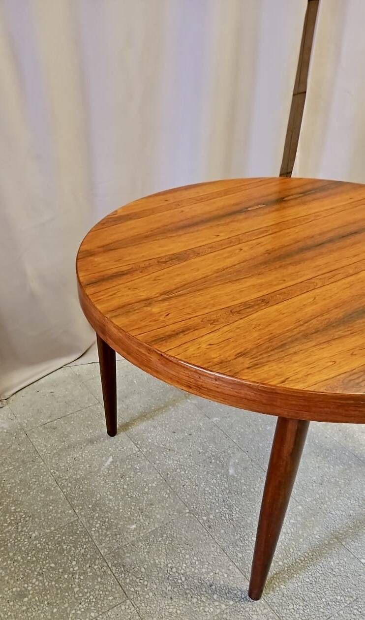 Danish mid-century extendable rosewood dining table 1960s