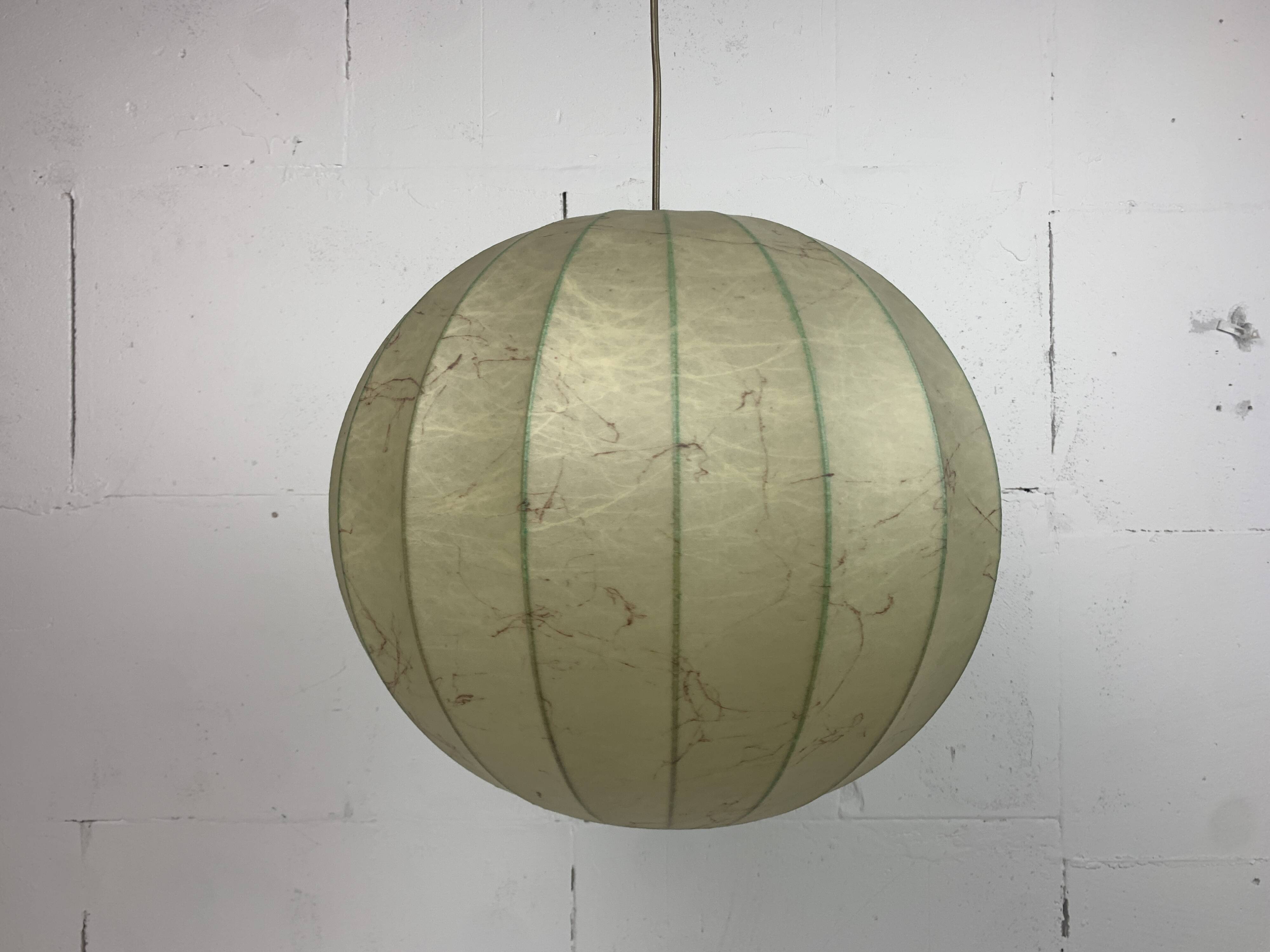 Mid-Century Space Age Cocoon Hanging Pendant Lamp in the style of Achille Castiglioni, 1960s