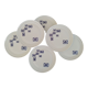 Flat plates in Paris porcelain decor Lima