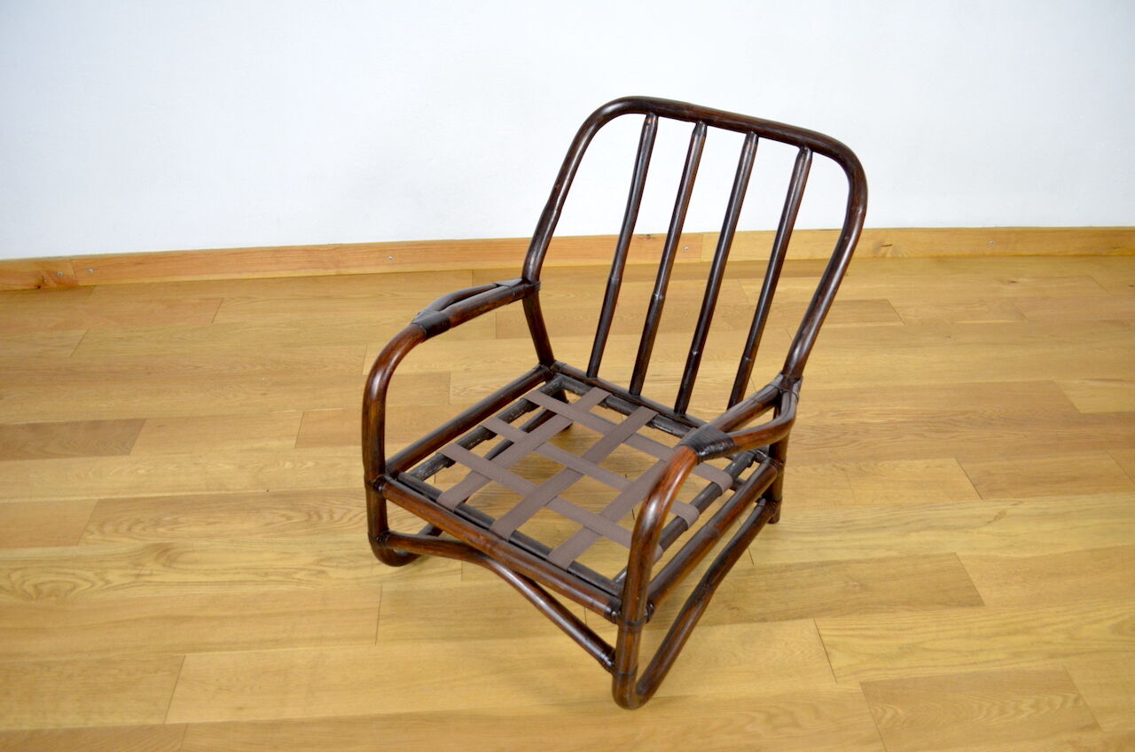 Vintage Bamboo Armchair 1960