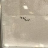 Framed drawing rue de Sarreguemines numbered Peter Musslé