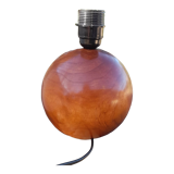 Ball / round solid wood lamp base - 70s
