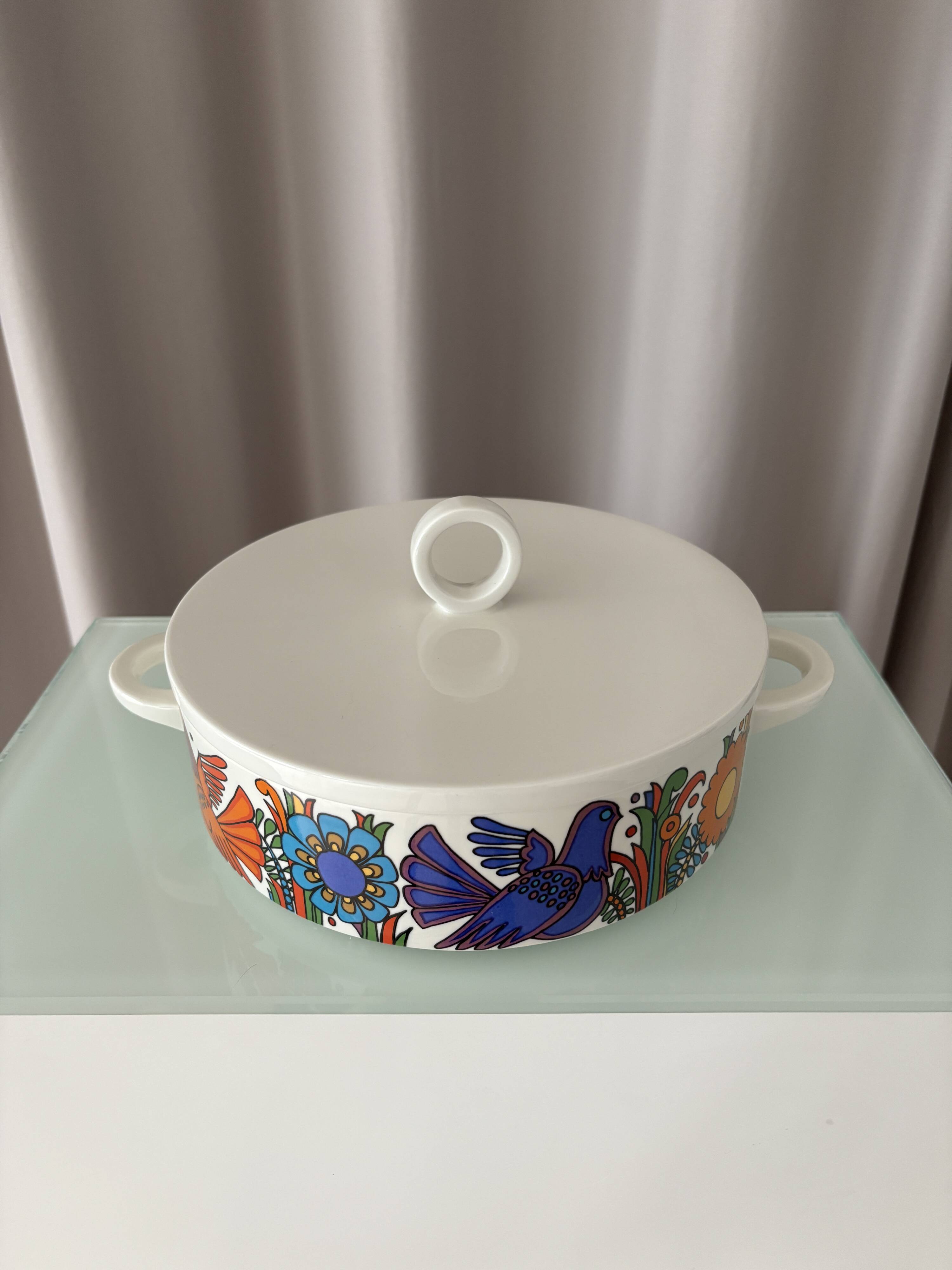 Vintage Villeroy & Boch Acapulco Covered Serving Dish