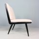 2x 'boomerang' h. mitzlaff, e. schmidt for soloform, bouclé lounge chairs, 1953