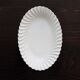 Vintage oval serving dish in twisted white porcelain by Limoges Haviland