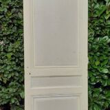 Porte de communication h221xl90cm ancienne panneautée, moulurée, intérieure