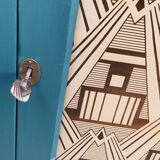 Art Deco glass Parisian wardrobe