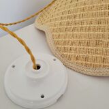 Rattan flower suspension