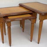 Old mid century set of 3 nesting tables