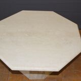 1970 travertine coffee table