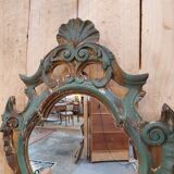 Venetian style weathered wooden mirror