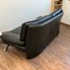 Nicoletti Italian black leather sofa
