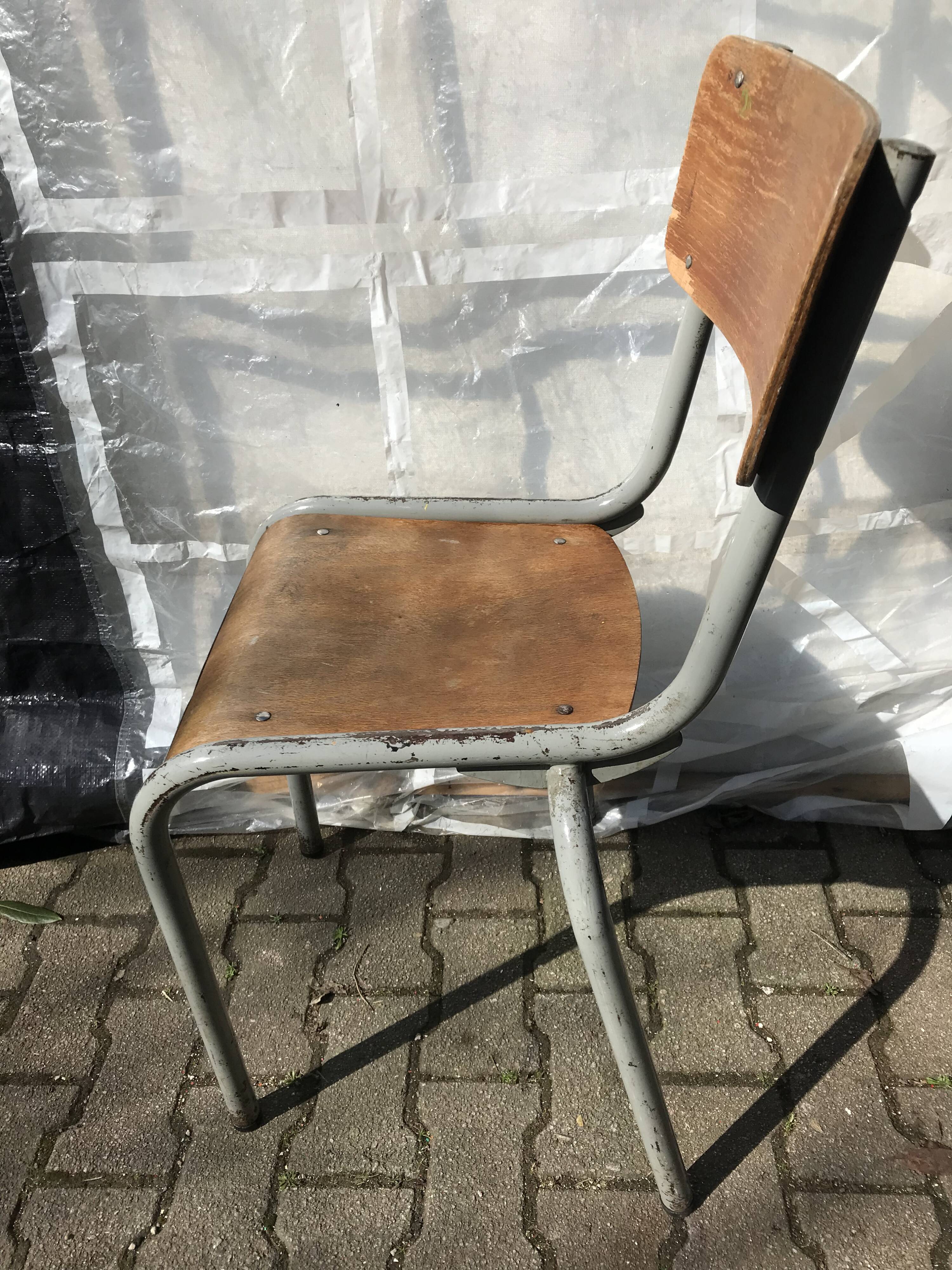 Old 70s school chair
