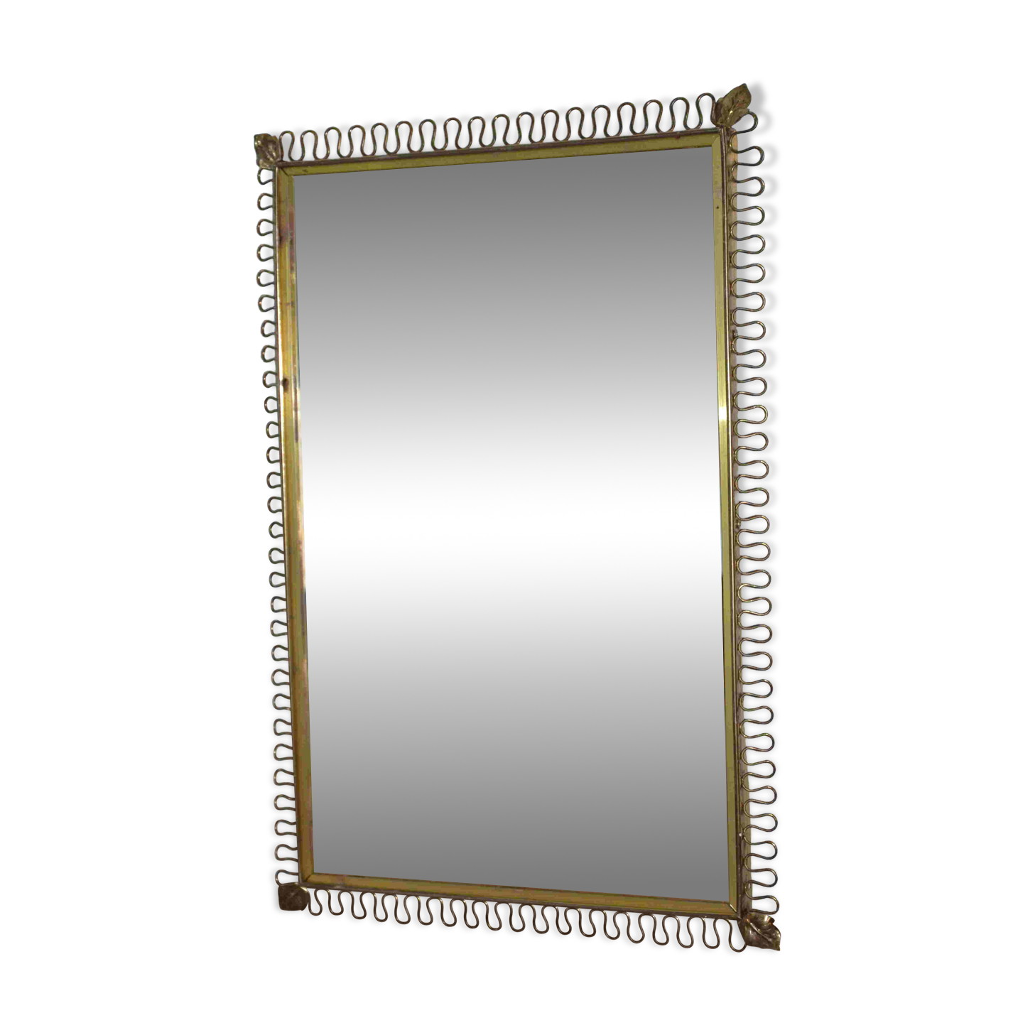 Large golden mirror
